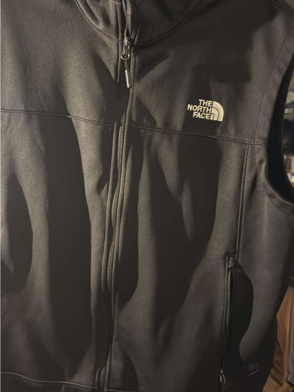 The North Face Black Men’s Softshell Vest with Logo#138